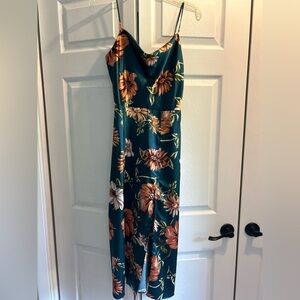 Blue floral dress SMALL